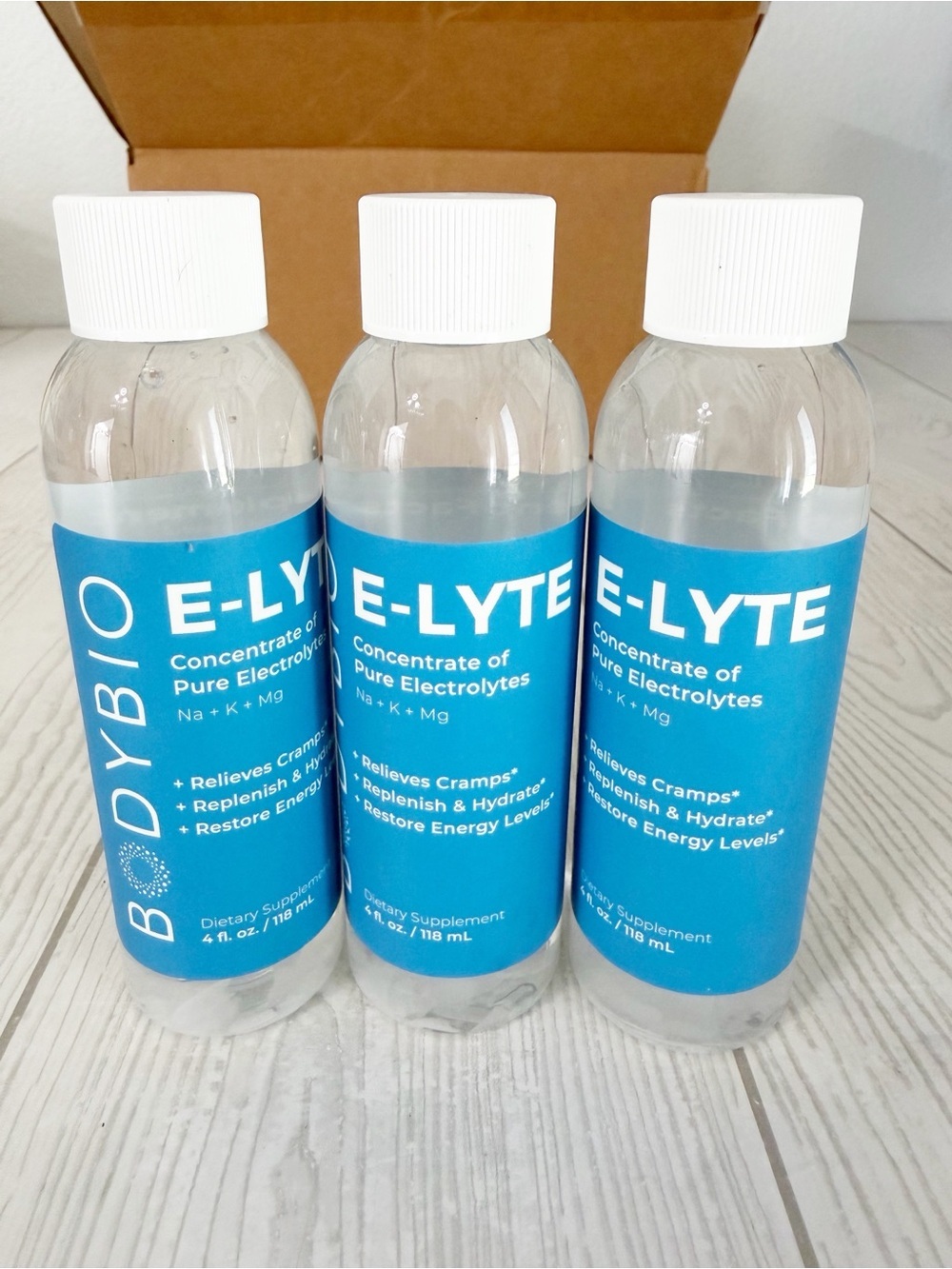 Bodybio E-Lyte Pure Electrolytes 4 Ounce Bundle Lot Of 3